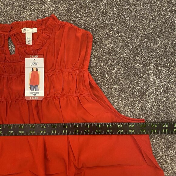 JOIE Limited Edition Women's Sleeveless Top Ruffled Neck Size XL - NWT $198 - Picture 11 of 16